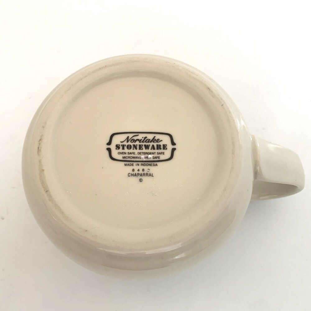 Noritake Chaparral Round Gravy Boat Pitcher 8482 Stoneware 4.5" Width - Picture 8 of 8